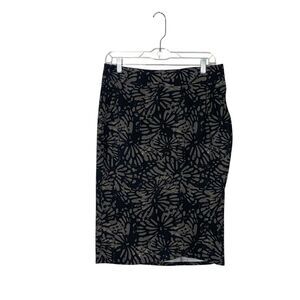RipSkirt Hawaii Length 2 Inky Botanical Black Women's Wrap Skirt Beach Vacation